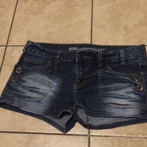 SALES Blue asphalt shorts